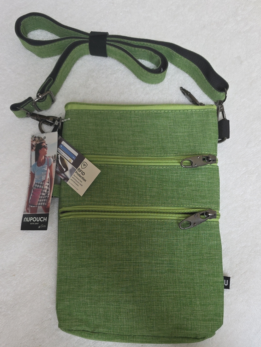 Nupouch Anti-Theft Crossbody Bag with Adjustable Strap